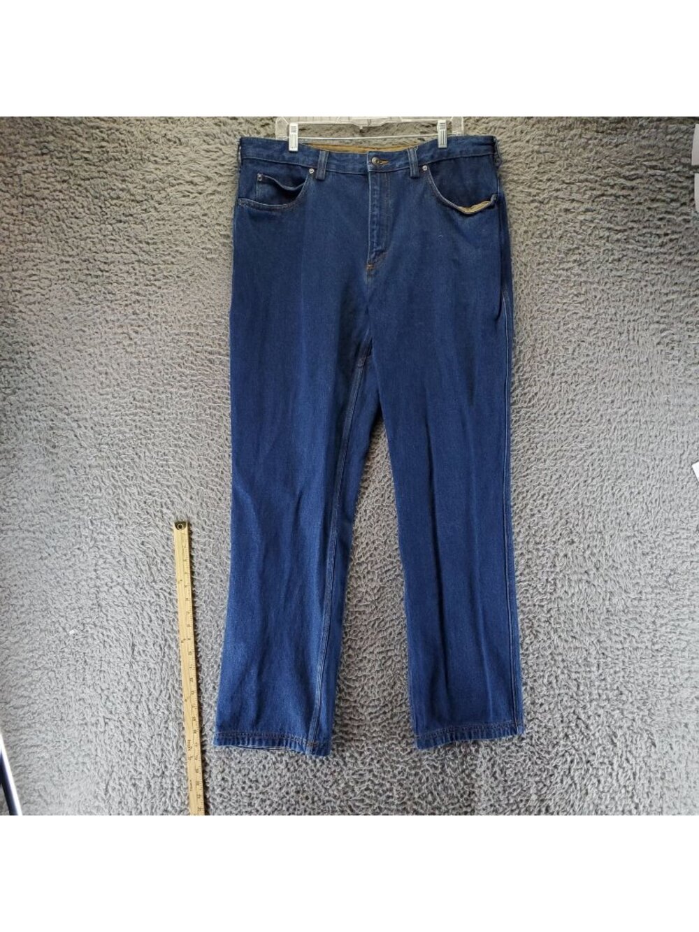 Duluth Trading Co Jeans Mens 38x34 Blue Classic Straight Fit Denim *Read*